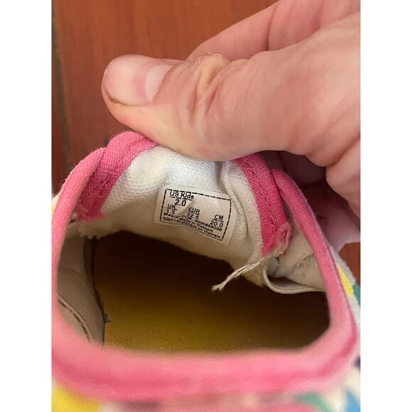 Vans Kids Authentic Low Top Multicolor Rainbow Checkerboard – Size 2.0 US Kids - Picture 6 of 6